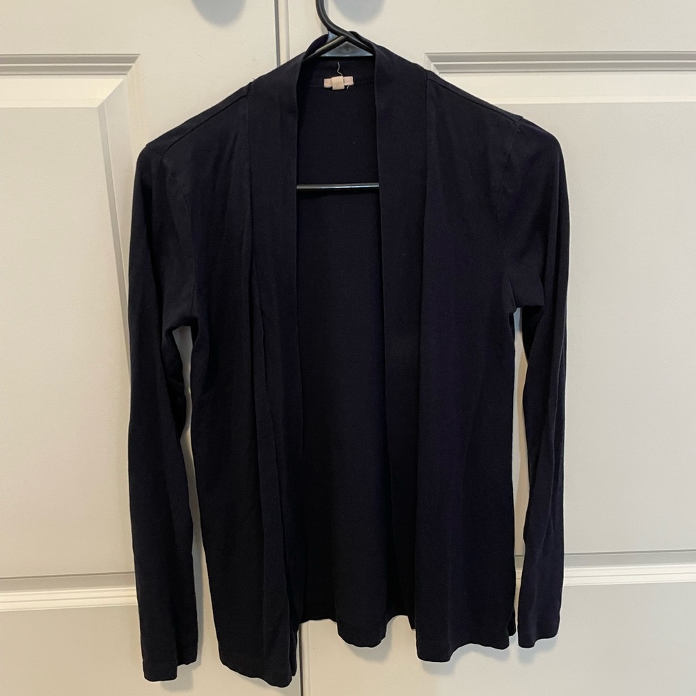 Black cardigan, j crew, xs